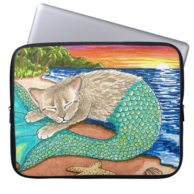 Funda Para Portátil Cat Mermaid 23 (Frente)