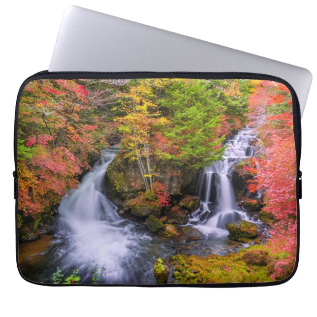 Funda Para Portátil Cataratas | Cascadas de grifo Nikko Japón Caída (Frente)