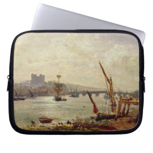 Funda Para Portátil Catedral y castillo, c.1820-30 (aceite de