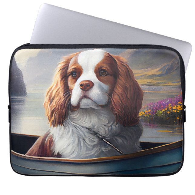 Funda Para Portátil Cavalier King en un remo: Una aventura escénica (Frente)