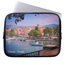 Funda Para Portátil Cavtat, vistas a Croacia de la ciudad