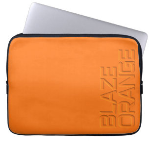Funda Para Portátil Caza anaranjada de la visibilidad del resplandor
