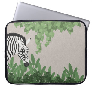 Funda Para Portátil Cebra entre hojas