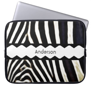 Funda Para Portátil Cebra Monogramada