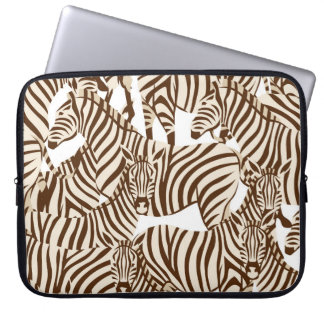 Funda Para Portátil Cebras, sabana silvestre, patrón sin soldadura