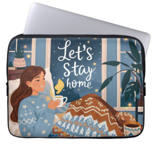Funda Para Portátil Celebra la manta de punto de noches acogedoras