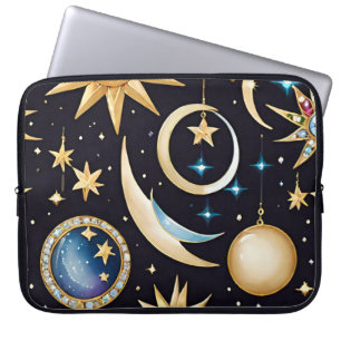 Funda Para Portátil Celestial De Luna Y Estrellas