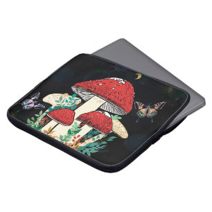Funda Para Portátil Celestial Moon Boho Magic Mushrooms