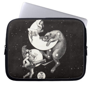Funda Para Portátil Celestial Moon Sky Universe God Night Illustration