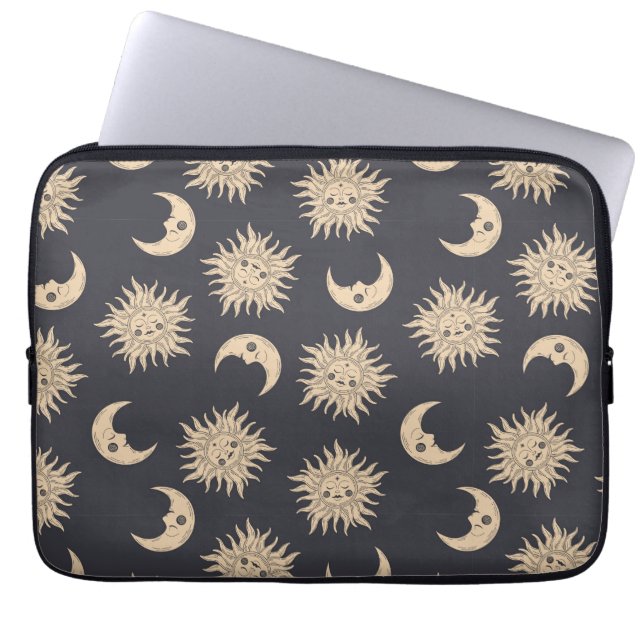 Funda Para Portátil Celestial Sun and Moon (Frente)