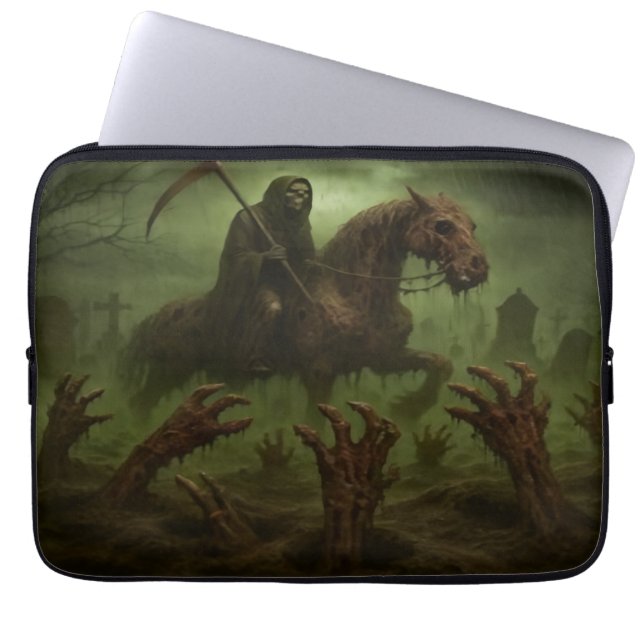 Funda Para Portátil Cemetery Grim Laptop Sleeve (Frente)