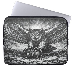 Funda Para Portátil Centinela de búho alado de BurnsInHell