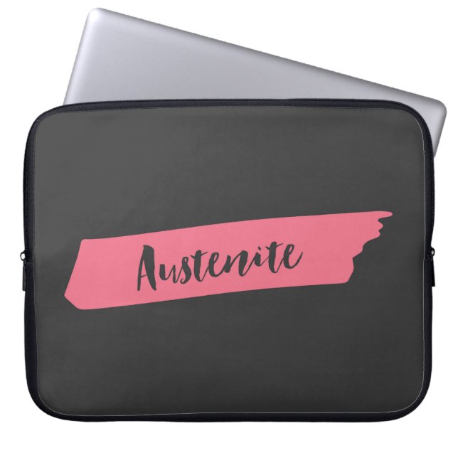 Funda Para Portátil Cepillo rosa austenita (Frente)