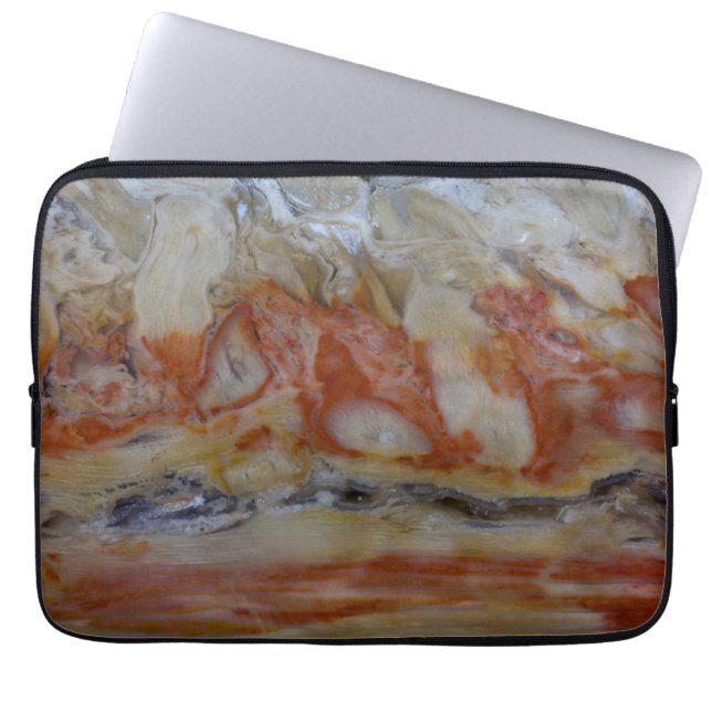 Funda Para Portátil Cercano A La Madera Petrificada (Frente)