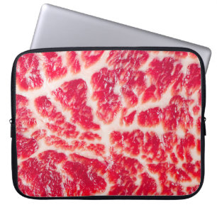 Funda Para Portátil Cerco de la textura de carne de ternera cruda fres