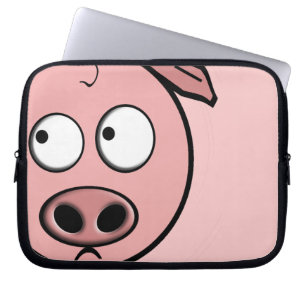 Funda Para Portátil Cerdo curioso