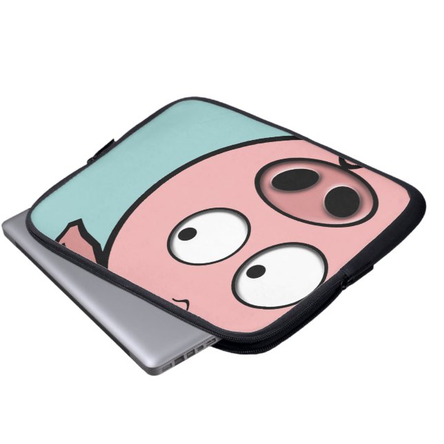 Funda Para Portátil Cerdo curioso (Inferior anverso)