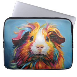 Funda Para Portátil Cerdo de Guinea vibrante