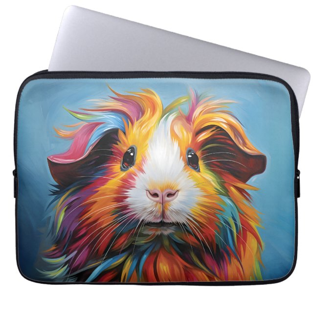 Funda Para Portátil Cerdo de Guinea vibrante (Frente)