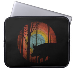 FUNDA PARA PORTÁTIL CERDO EN EL BOSQUE