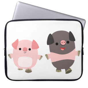 Funda Para Portátil Cerdos Personalizados en una funda de portátil a p