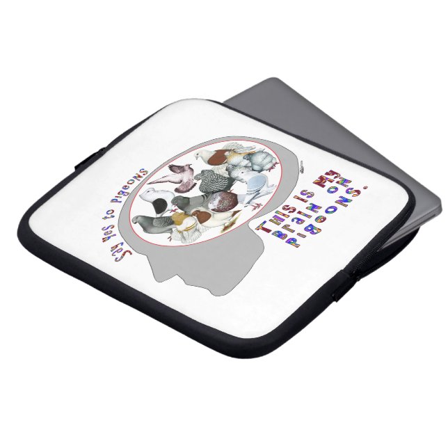 Funda Para Portátil Cerebro En Las Cerdo (Superior anverso)