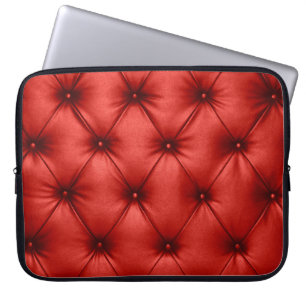 Funda Para Portátil Cerrar la textura de fondo del capitel rojo escarl