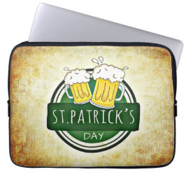 Funda Para Portátil Cervezas del Día de San Patricio
