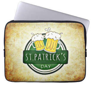 Funda Para Portátil Cervezas del Día de San Patricio