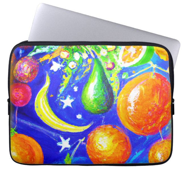 Funda Para Portátil Cesta De Fruta Estelar. ¡Hazte con una en Zazzle (Frente)