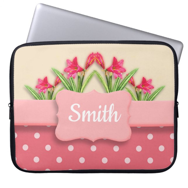 Funda Para Portátil Cesta de Lilies Personalizado (Frente)