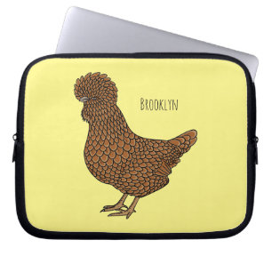Funda Para Portátil Chamois polish chicken cartoon illustration