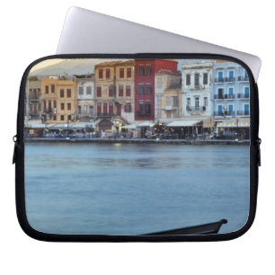 Funda Para Portátil Chania al anochecer, Chania, Creta, Grecia