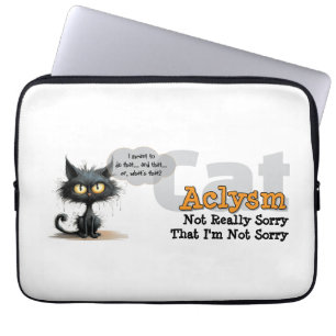 Funda para portátil Chaos Kitty: No se arrepiente