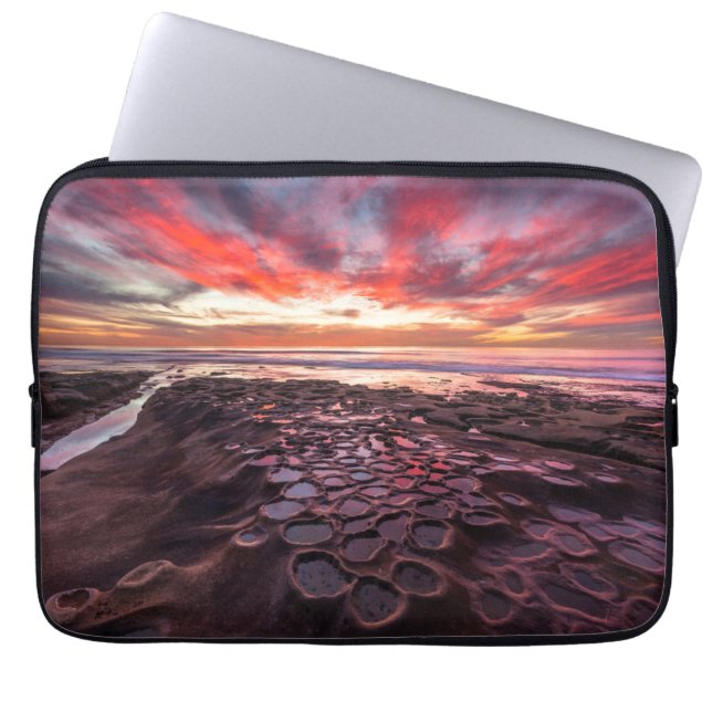 Funda Para Portátil Charcas de marea en La Jolla, CA (Frente)
