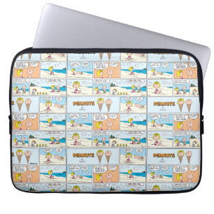 Funda Para Portátil Charlie Brown Y Helados De Sally En La Playa