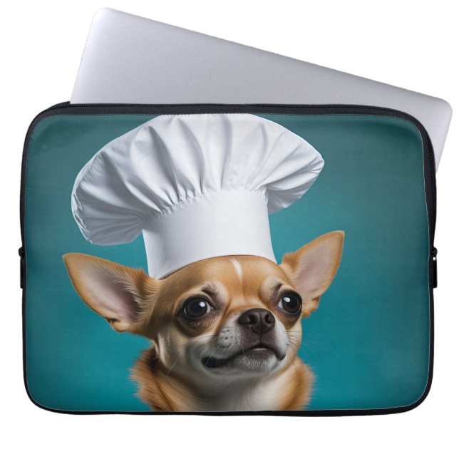 Funda Para Portátil Chef Chihuahua (Frente)