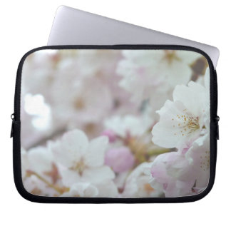 Funda Para Portátil Cherry Blossom Portátil Sleeve Regalo de Flor Blan