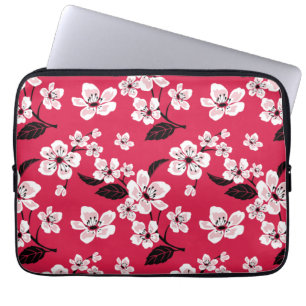 FUNDA PARA PORTÁTIL CHERRY BLOSSOM - SAKURA (ROJO)