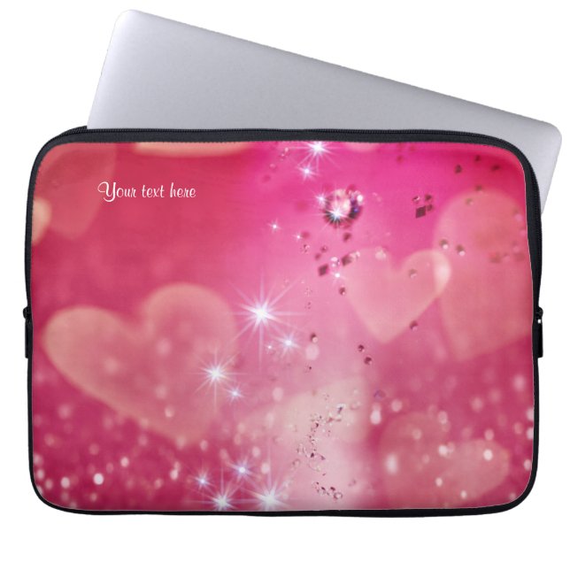 Funda Para Portátil Cherry Heart Sparkle (Frente)