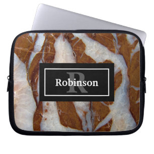 Funda Para Portátil Chert con venas de cuarzo textura de roca