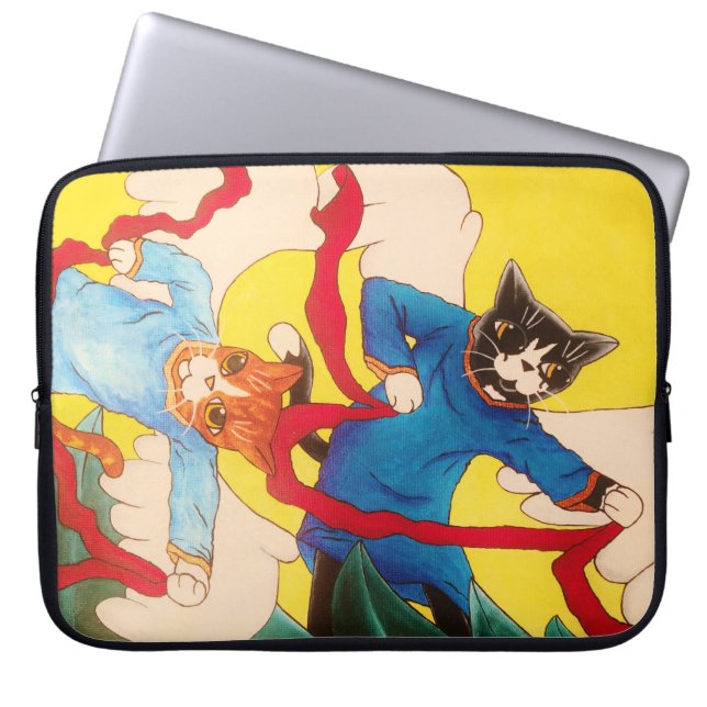 Funda Para Portátil Cherub Cats (Frente)