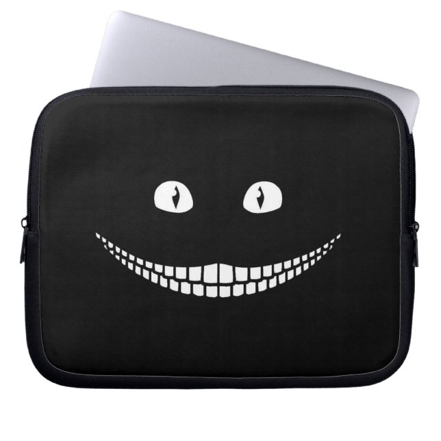 Funda Para Portátil Cheshire Cat Grin Black Electronics Bag (Frente)