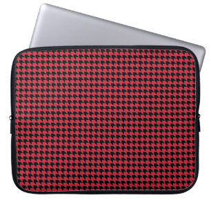 Funda Para Portátil Chevon Checks rojo y negro