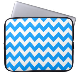 Funda Para Portátil Chevron negrita azul claro