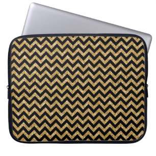 Funda Para Portátil Chevron Purpurina Look Electronics Sleeve