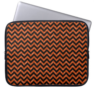 Funda Para Portátil Chevron Purpurina Look Electronics Sleeve