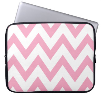 Funda Para Portátil Chevron rosa