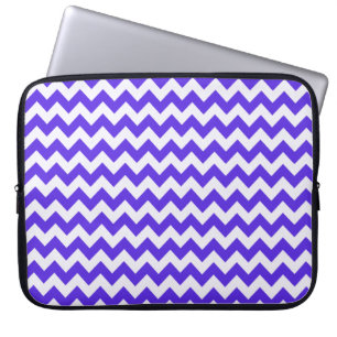 Funda Para Portátil Chevron Violeta Azul