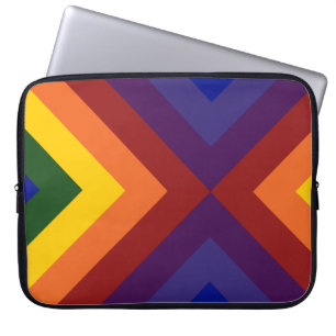 Funda Para Portátil Chevrons arcoiris